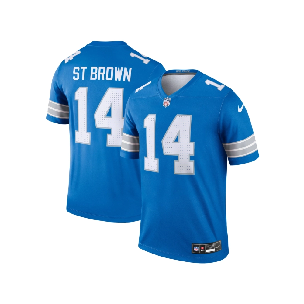 Mens Detroit Lions Amon-Ra St. Brown Blue Legend Jersey
