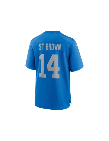 Mens Detroit Lions Amon-Ra St. Brown Blue Alternate Game Jersey