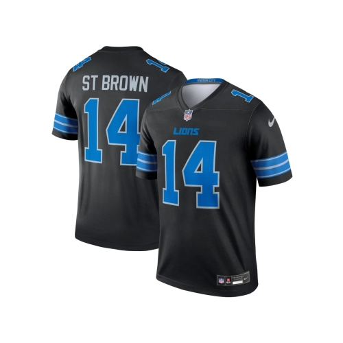 Mens Detroit Lions Amon-Ra St. Brown Black Legend Jersey