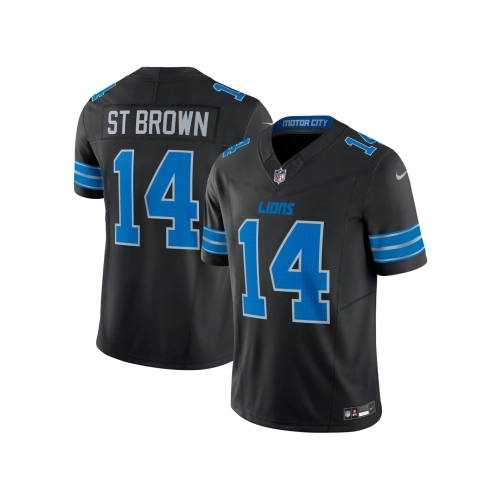 Mens Detroit Lions Amon-Ra St. Brown Black 2nd Alternate Vapor F.U.S.E. Limited Jersey