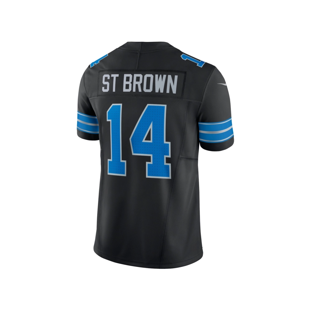 Mens Detroit Lions Amon-Ra St. Brown Black 2nd Alternate Vapor F.U.S.E. Limited Jersey