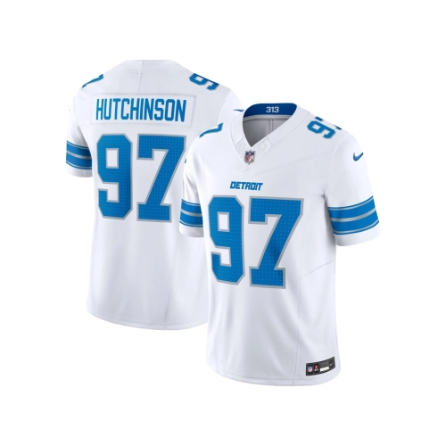 Mens Detroit Lions Aidan Hutchinson White Vapor F.U.S.E. Limited Jersey