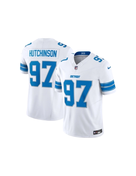 Mens Detroit Lions Aidan Hutchinson White Vapor F.U.S.E. Limited Jersey