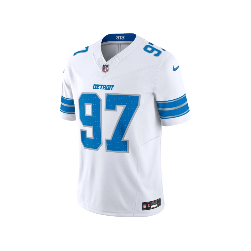 Mens Detroit Lions Aidan Hutchinson White Vapor F.U.S.E. Limited Jersey