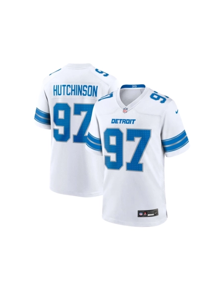 Mens Detroit Lions Aidan Hutchinson White Game Jersey
