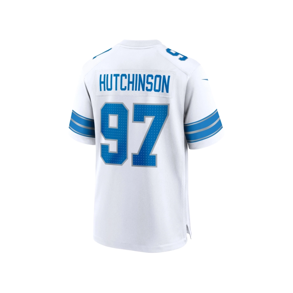Mens Detroit Lions Aidan Hutchinson White Game Jersey