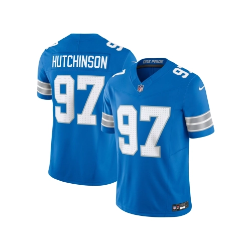 Mens Detroit Lions Aidan Hutchinson Blue Vapor F.U.S.E. Limited Jersey