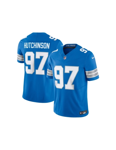Mens Detroit Lions Aidan Hutchinson Blue Vapor F.U.S.E. Limited Jersey