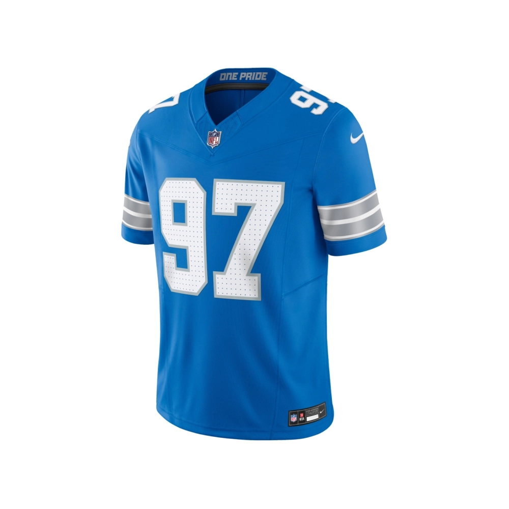 Mens Detroit Lions Aidan Hutchinson Blue Vapor F.U.S.E. Limited Jersey
