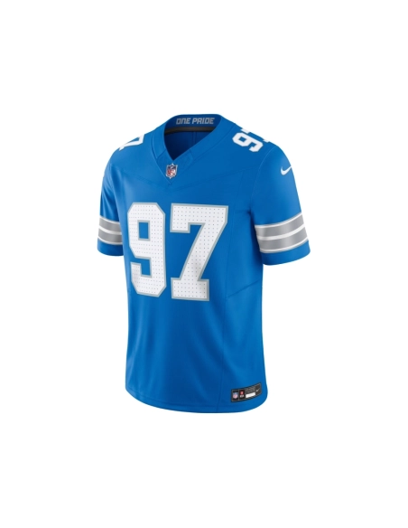 Mens Detroit Lions Aidan Hutchinson Blue Vapor F.U.S.E. Limited Jersey