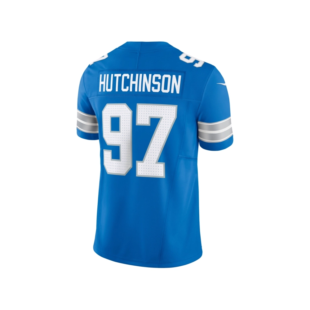Mens Detroit Lions Aidan Hutchinson Blue Vapor F.U.S.E. Limited Jersey
