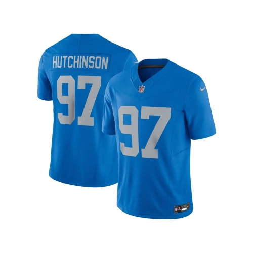 Mens Detroit Lions Aidan Hutchinson Blue Vapor F.U.S.E. Alternate Limited Jersey
