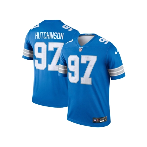 Mens Detroit Lions Aidan Hutchinson Blue Legend Jersey