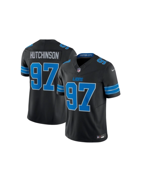 Mens Detroit Lions Aidan Hutchinson Black 2nd Alternate Vapor F.U.S.E. Limited Jersey