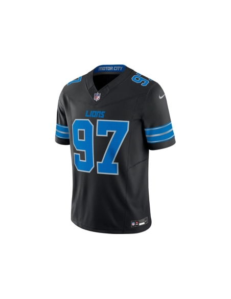 Mens Detroit Lions Aidan Hutchinson Black 2nd Alternate Vapor F.U.S.E. Limited Jersey
