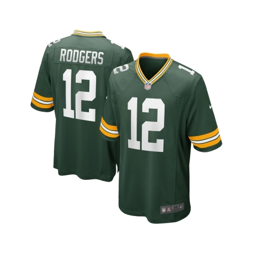 Mens Green Bay Packers Aaron Rodgers Green Game Player Jersey