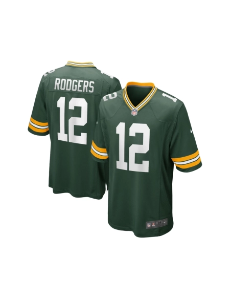 Mens Green Bay Packers Aaron Rodgers Green Game Player Jersey