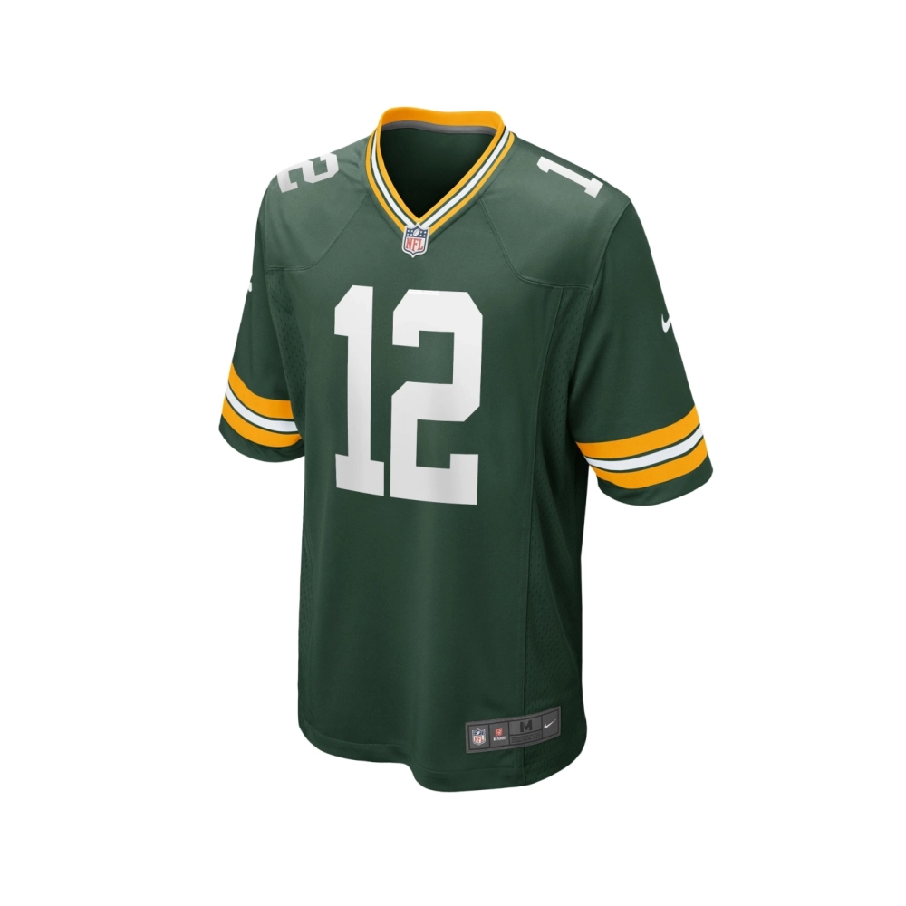 Mens Green Bay Packers Aaron Rodgers Green Game Player Jersey