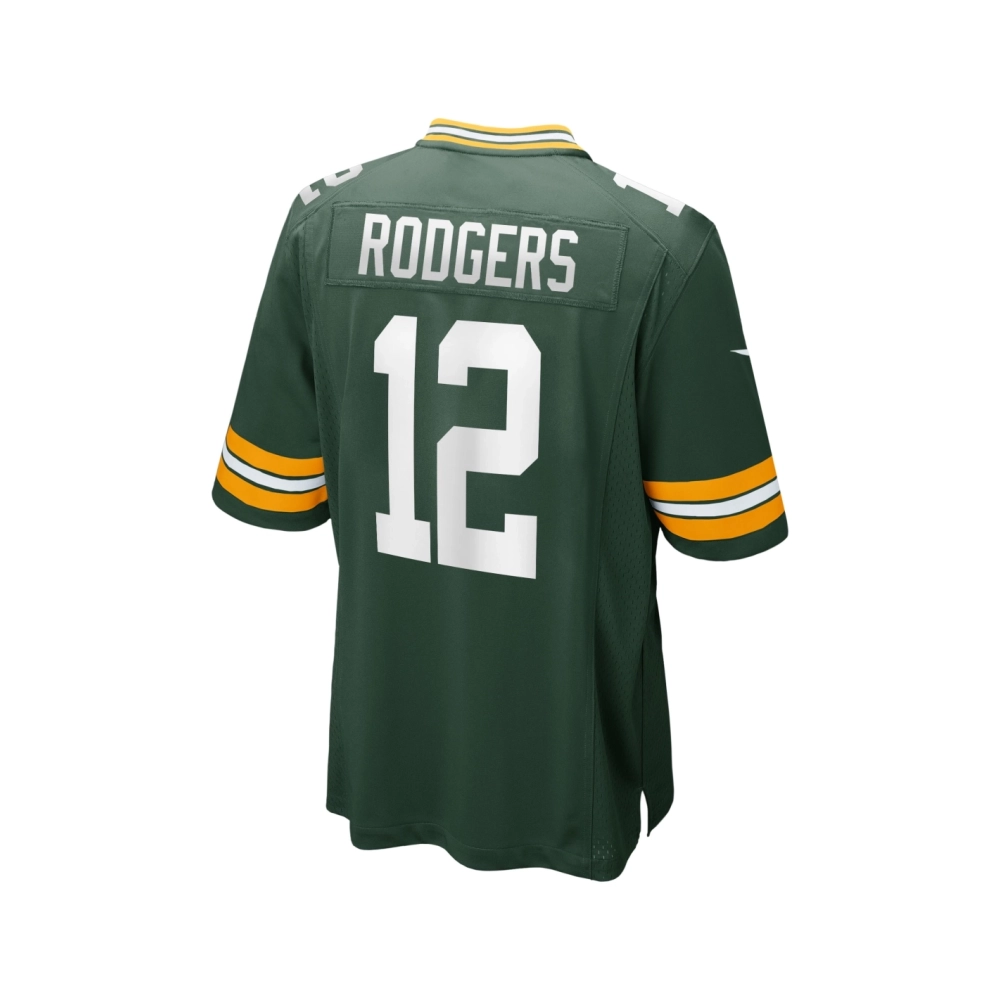 Mens Green Bay Packers Aaron Rodgers Green Game Player Jersey