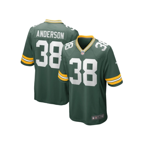 Mens Green Bay Packers Zayne Anderson Green Team Game Jersey