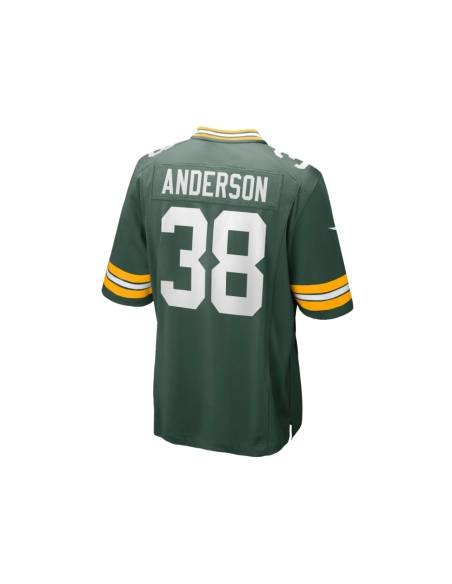 Mens Green Bay Packers Zayne Anderson Green Team Game Jersey