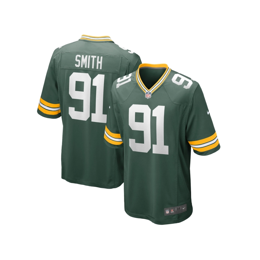 Mens Green Bay Packers Preston Smith Green Game Team Jersey