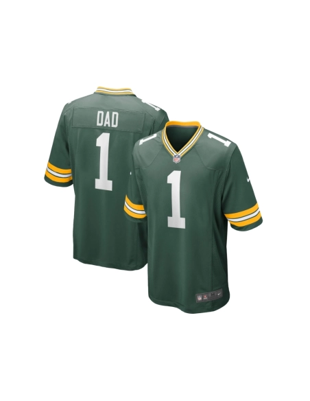 Mens Green Bay Packers Number 1 Dad Green Game Jersey