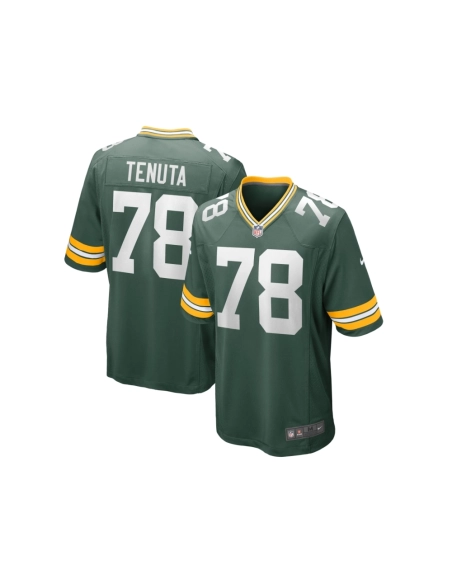 Mens Green Bay Packers Luke Tenuta Green Home Game Player Jersey