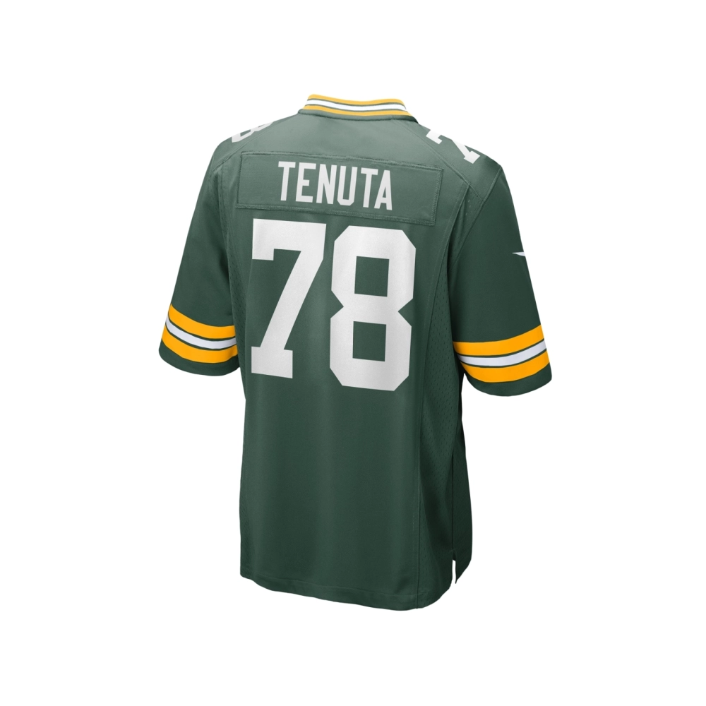 Mens Green Bay Packers Luke Tenuta Green Home Game Player Jersey