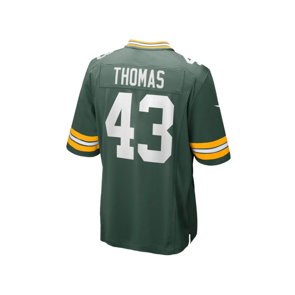 Mens Green Bay Packers Kiondre Thomas Green Game Player Jersey