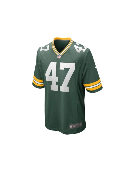 Mens Green Bay Packers Justin Hollins Green Home Game Player Jersey