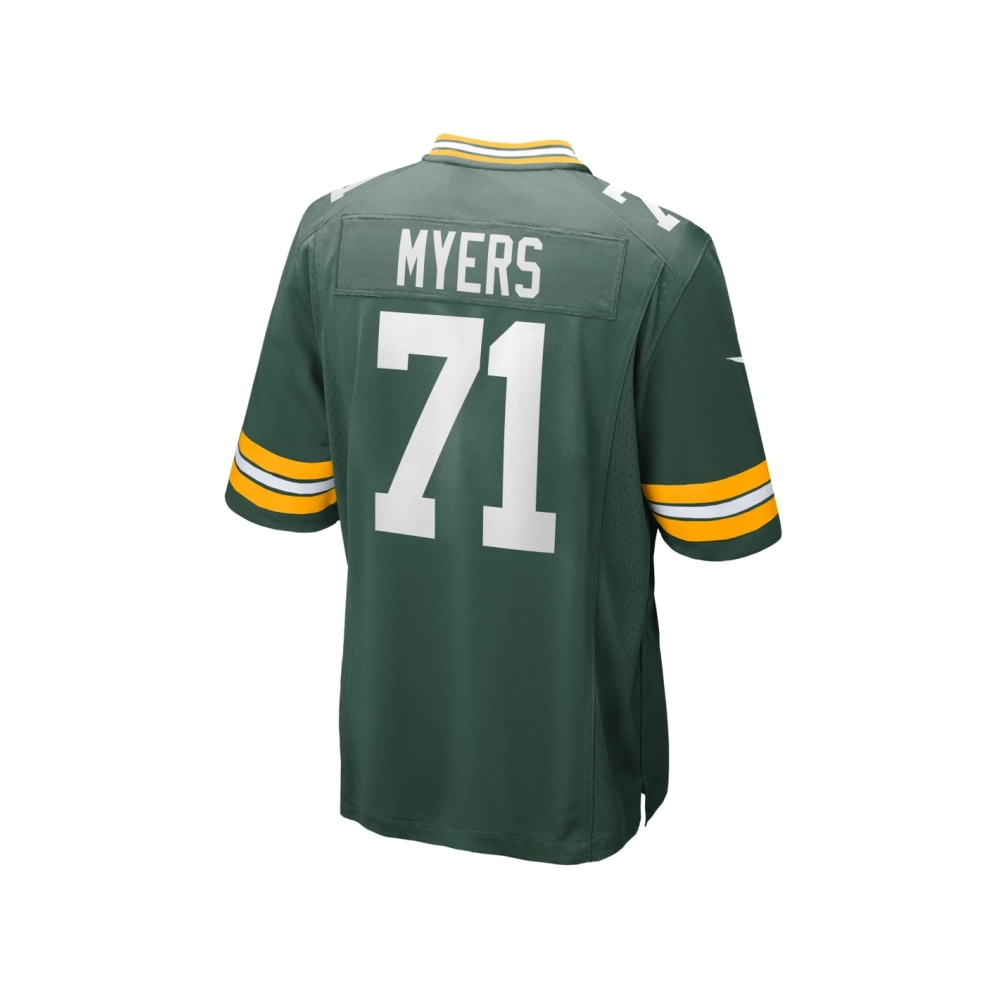 Mens Green Bay Packers Josh Myers Green Game Jersey