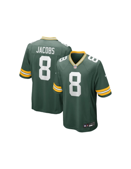 Mens Green Bay Packers Josh Jacobs Green Team Game Jersey