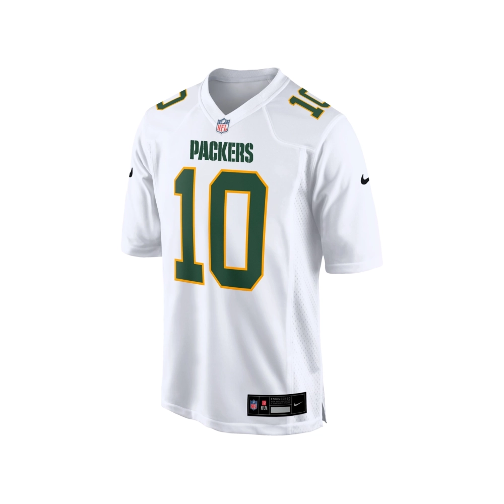 Mens Green Bay Packers Jordan Love White Fashion Game Jersey
