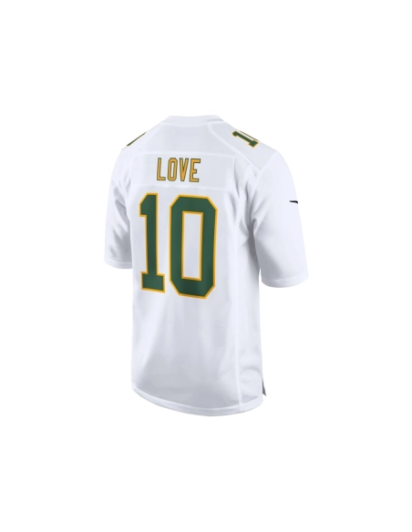 Mens Green Bay Packers Jordan Love White Fashion Game Jersey