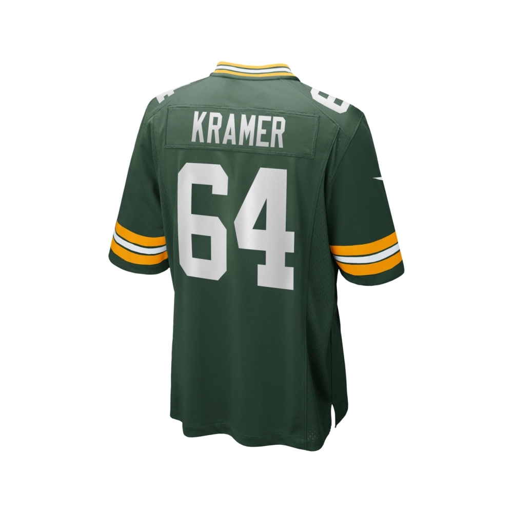 Mens Green Bay Packers Jerry Kramer Green Game Retired Player Jersey