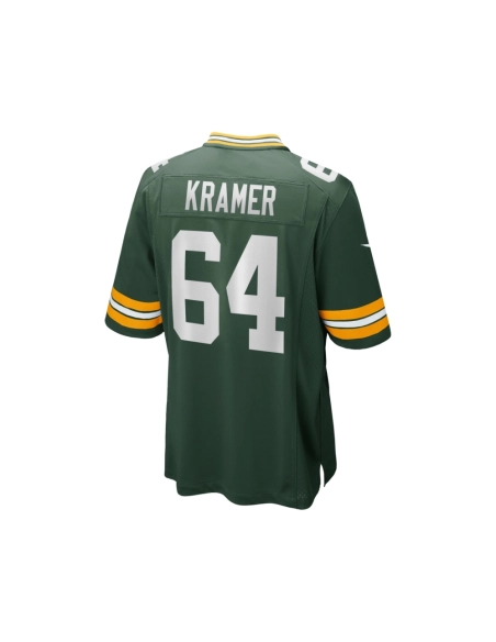 Mens Green Bay Packers Jerry Kramer Green Game Retired Player Jersey