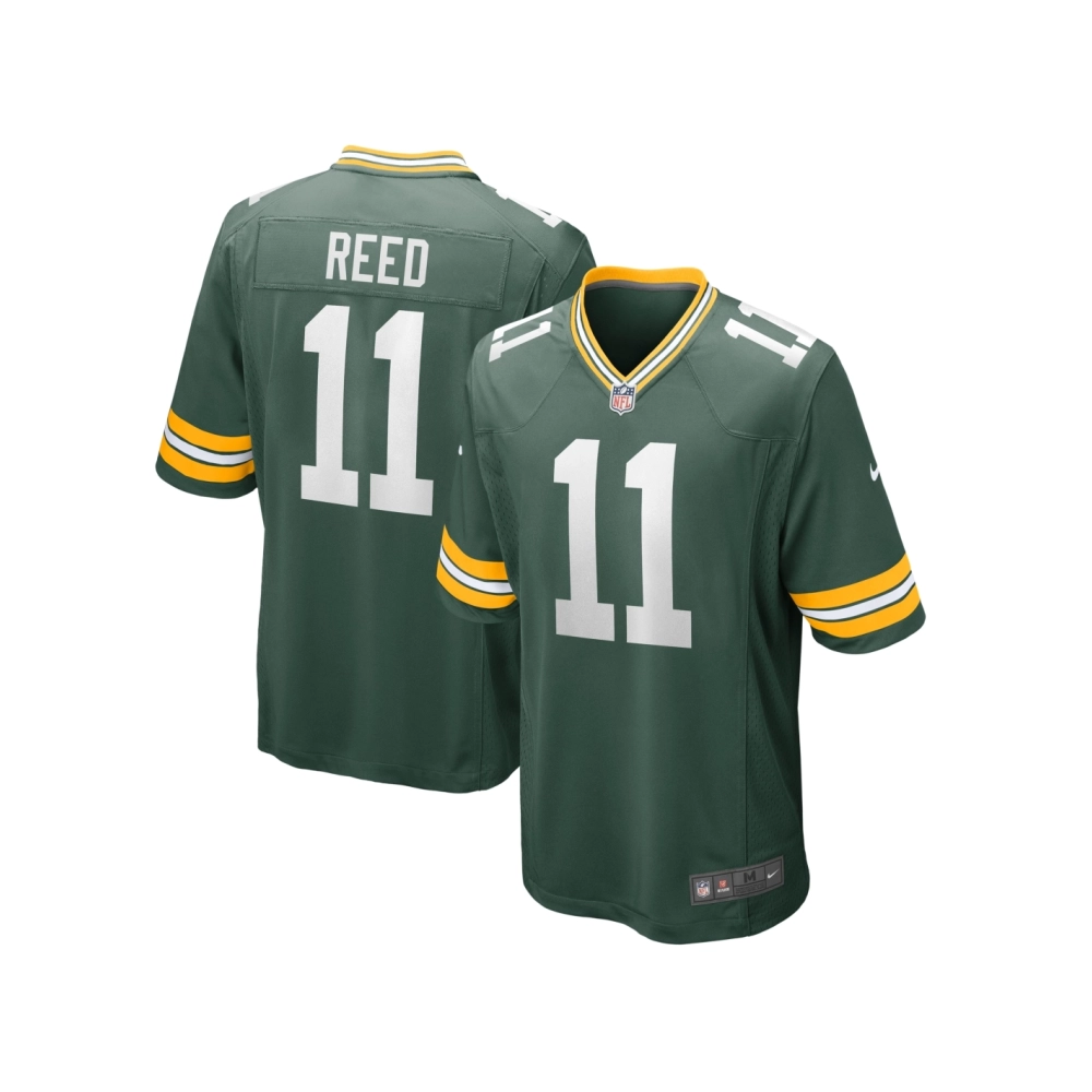 Mens Green Bay Packers Jayden Reed Green Game Jersey