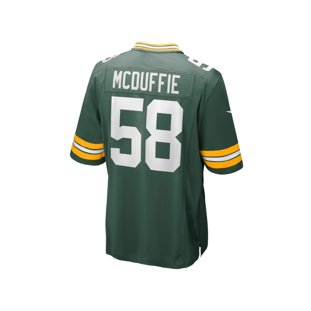 Mens Green Bay Packers Isaiah McDuffie Green Game Jersey