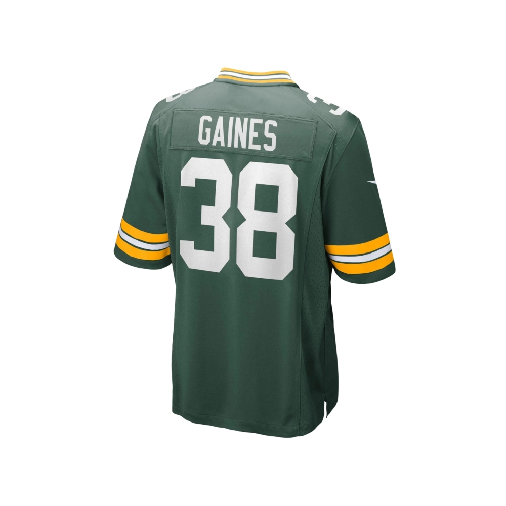 Mens Green Bay Packers Innis Gaines Green Game Jersey