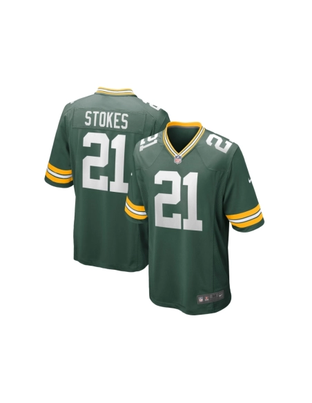 Mens Green Bay Packers Eric Stokes Green Player Game Jersey