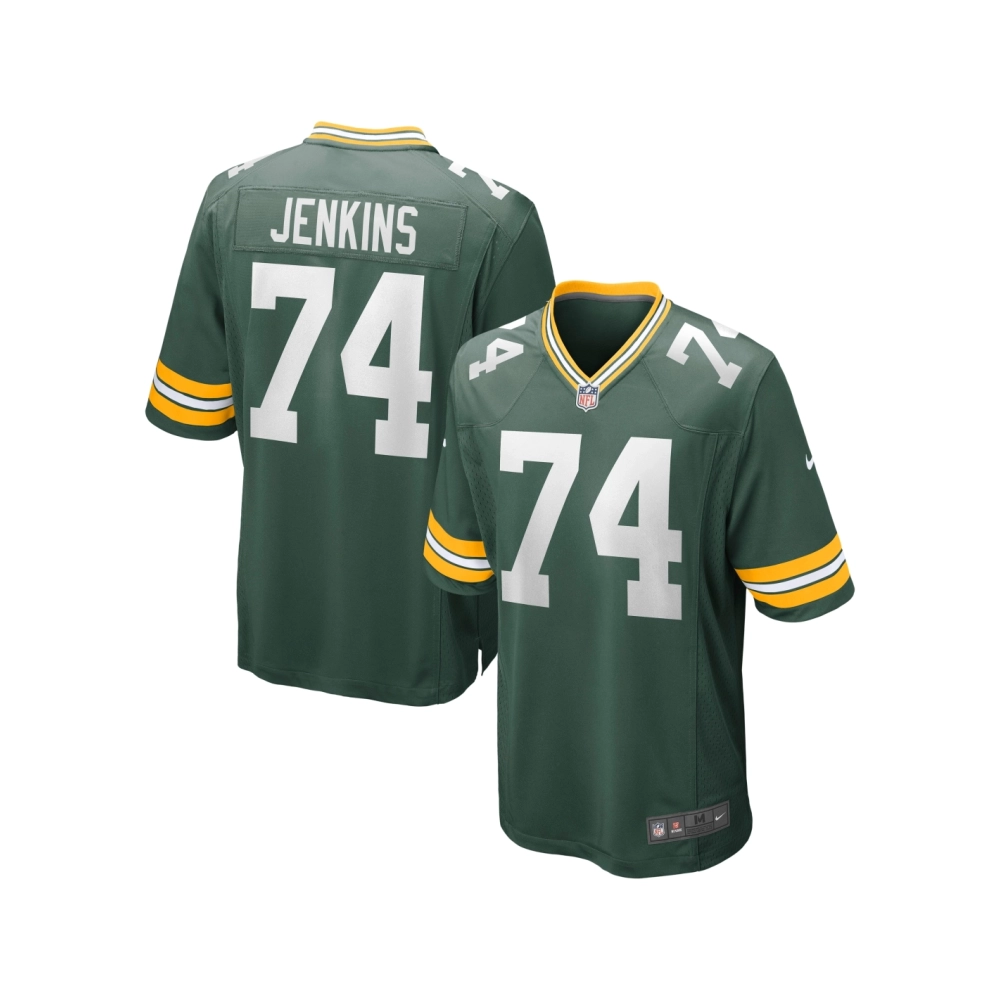 Mens Green Bay Packers Elgton Jenkins Green Game Jersey