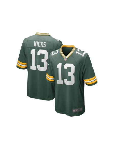 Mens Green Bay Packers Dontayvion Wicks Green Game Jersey