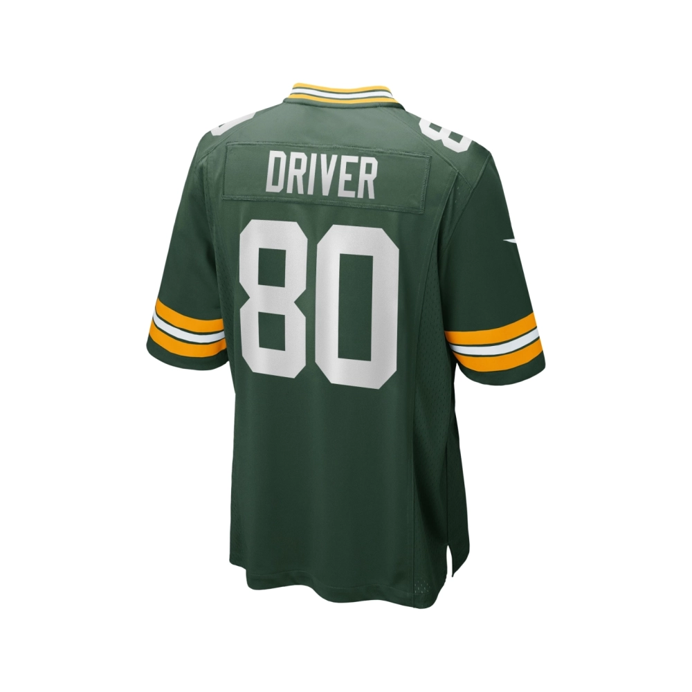 Mens Green Bay Packers Donald Driver Green Game Retired Player Jersey