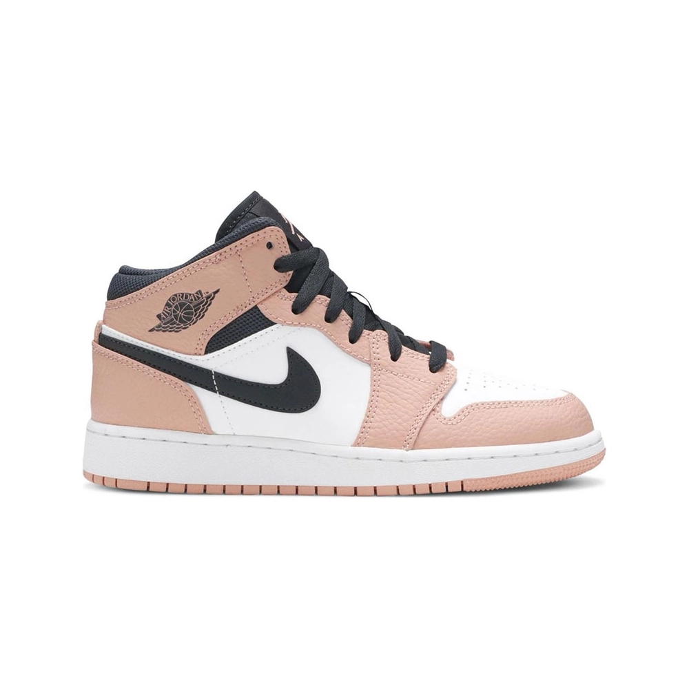 AIR JORDAN 1 MID GS PINK QUARTZ 555112 603,AIR JORDAN 1 MID,Air Jordan