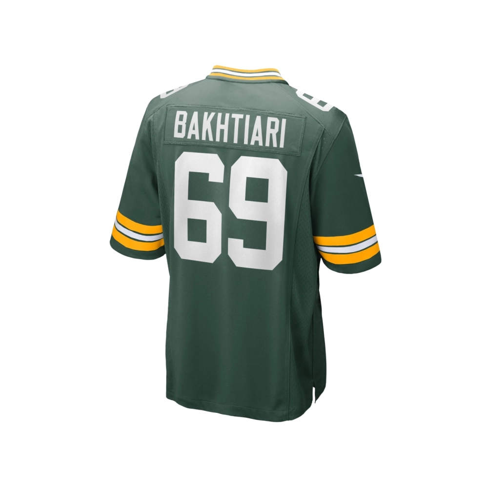 Mens Green Bay Packers David Bakhtiari Green Game Team Jersey
