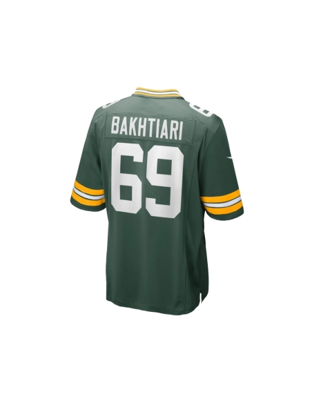 Mens Green Bay Packers David Bakhtiari Green Game Team Jersey