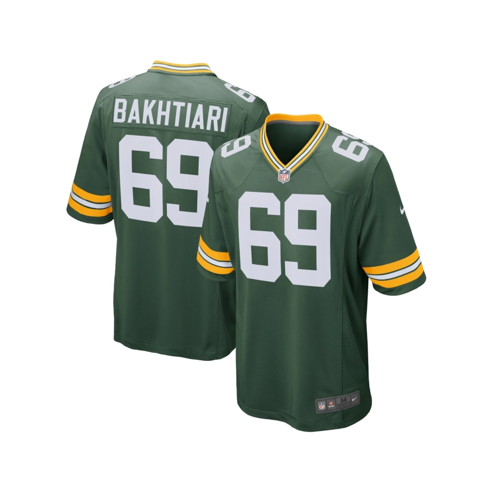 Mens Green Bay Packers David Bakhtiari Green Game Player Jersey
