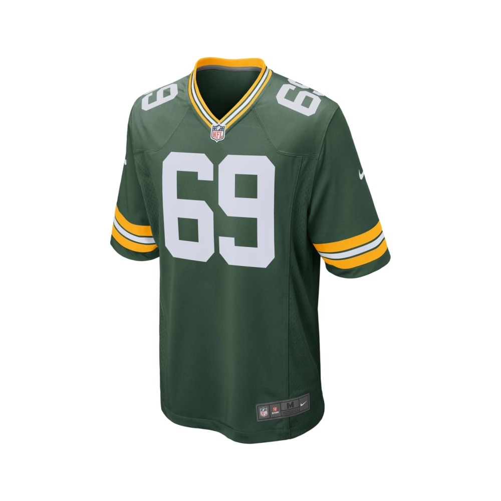 Mens Green Bay Packers David Bakhtiari Green Game Player Jersey