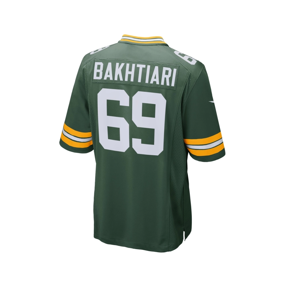 Mens Green Bay Packers David Bakhtiari Green Game Player Jersey